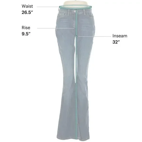 Boden Women’s High Rise Flare Jeans Size 8L / 12L Dark Indigo Bootcut Denim - Picture 5 of 11